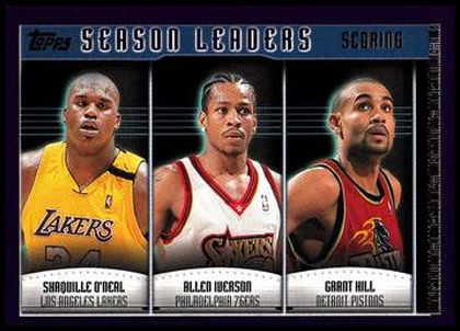 150 Shaquille O'Neal Allen Iverson Grant Hill SL